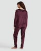 image 3 of F&F Fleece Moon and Star Print Pyjamas in Burgundy