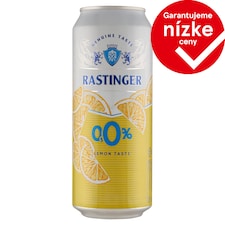 Rastinger Miešaný nealkoholický nápoj z nealkoholického piva a nápoja s citrónovou príchuťou 500 ml