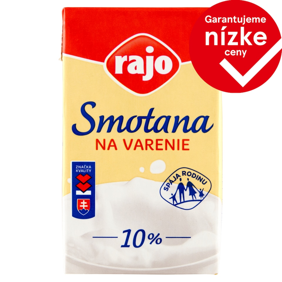 obrázok 1 z Rajo Smotana na varenie 10 % 250 ml