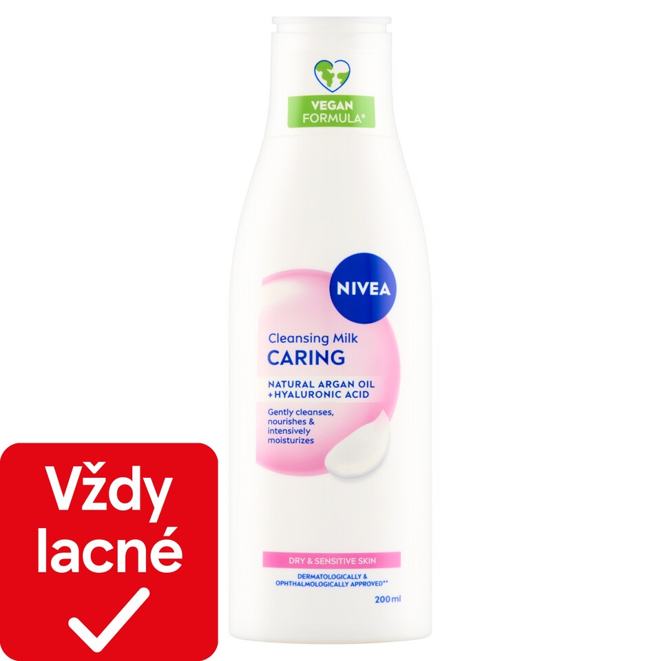obrázok 1 z Nivea Ošetrujúce čistiace pleťové mlieko pre suchú a citlivú pleť 200 ml