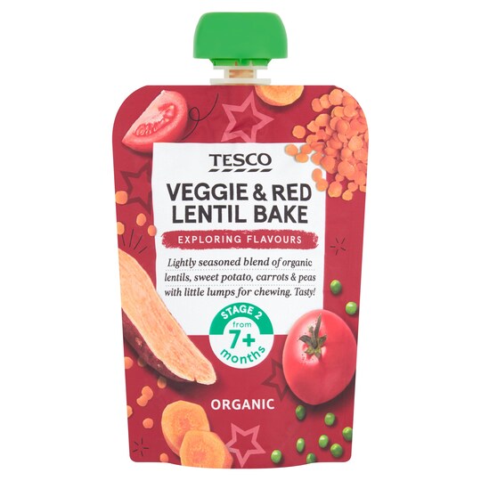 Tesco Veggie & Red Lentil Bake 130G Tesco Groceries
