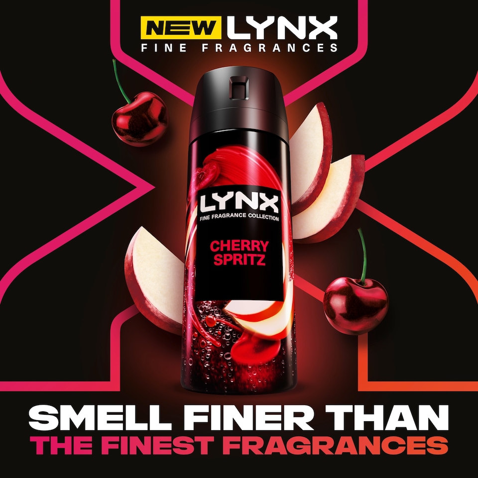 image 1 of Lynx Fine Fragrance Collection Deodorant Bodyspray Cherry Spritz 150ml