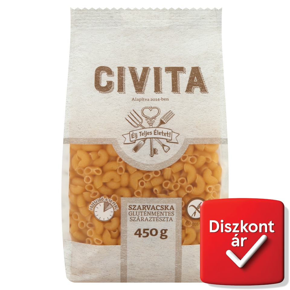 Civita Hornlets Gluten-Free Dry Pasta 450 g