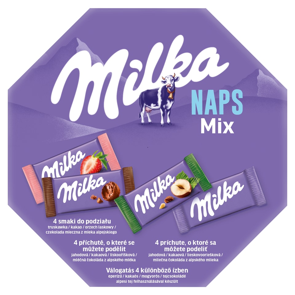 Milka Singles Mix Alpine Milk Chocolate Mix 138 g