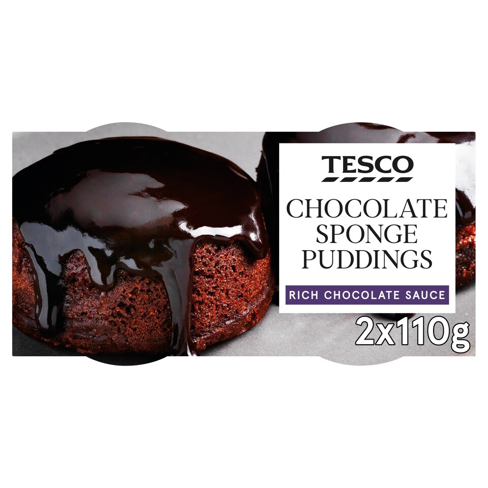 Tesco Chocolate Sponge Puddings 220G