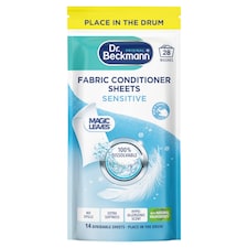 Dr Beckmann Fabric Conditioner 14 Sheets Sensitive 28 washes 62g