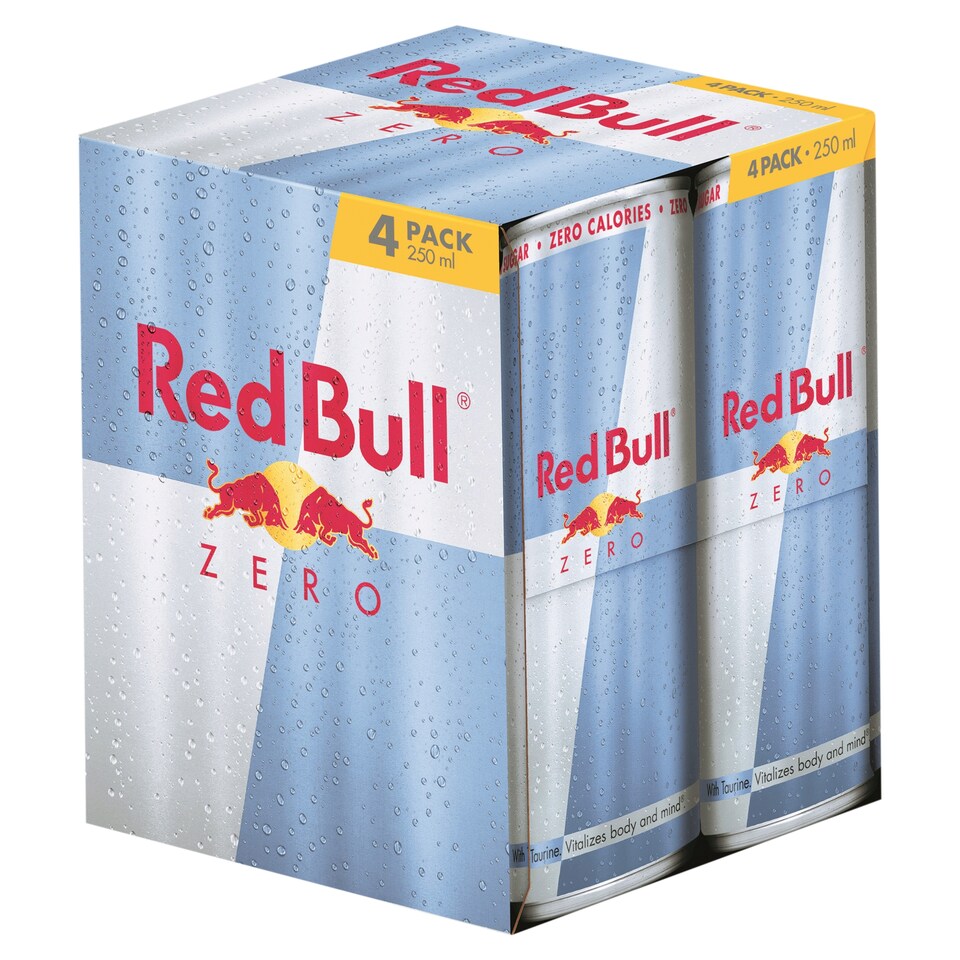 Red Bull Zero 250ml x 4 pack