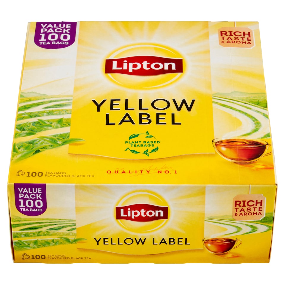 obrázok 1 z Lipton Yellow Label čierny aromatizovaný čaj 100 vrecúšok 200 g