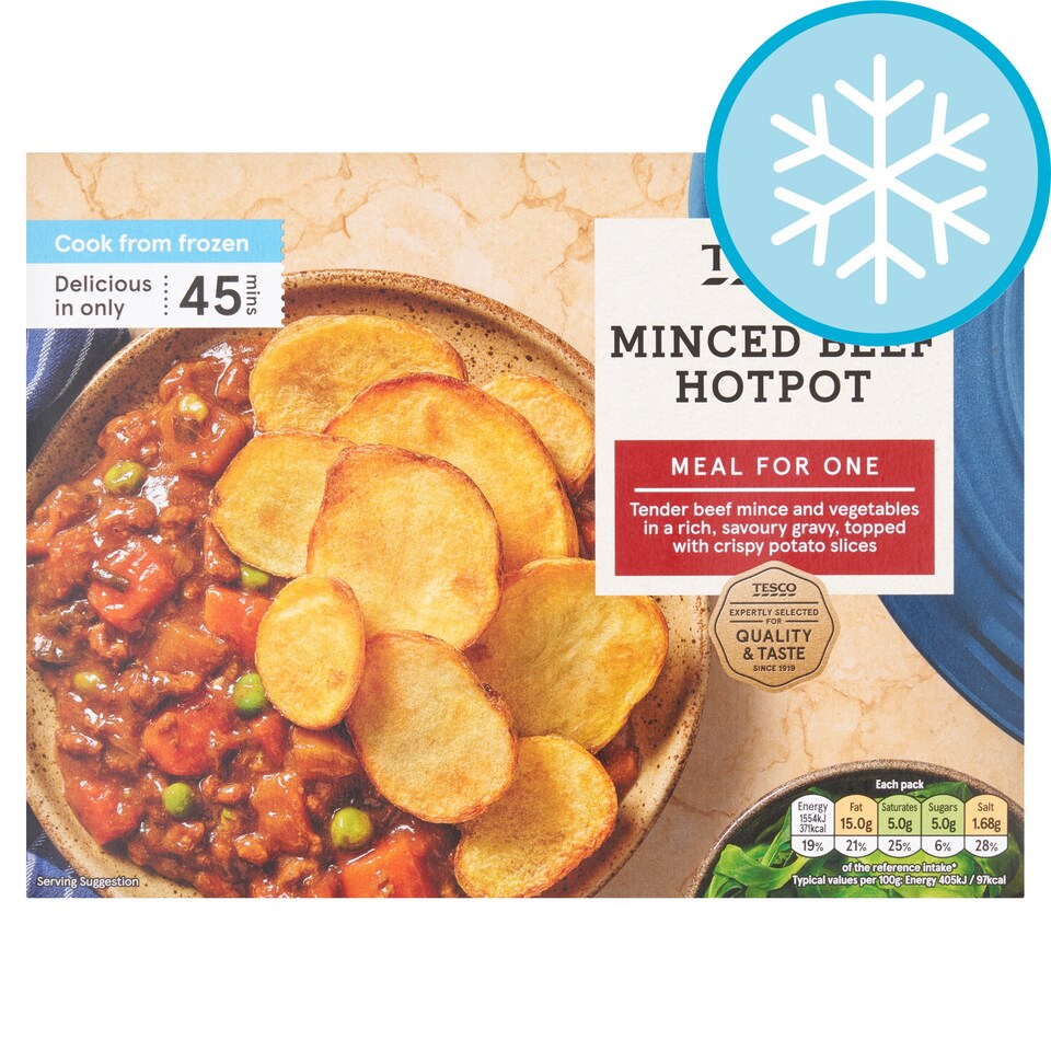 Tesco Minced Beef Hotpot 400G