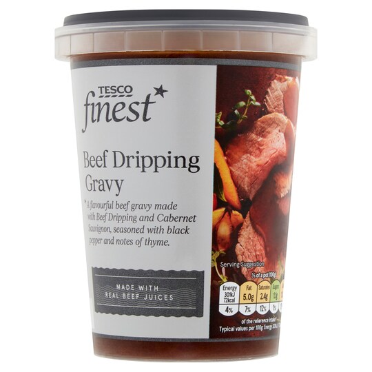 Tesco Finest Beef Dripping Gravy 500G Tesco Groceries
