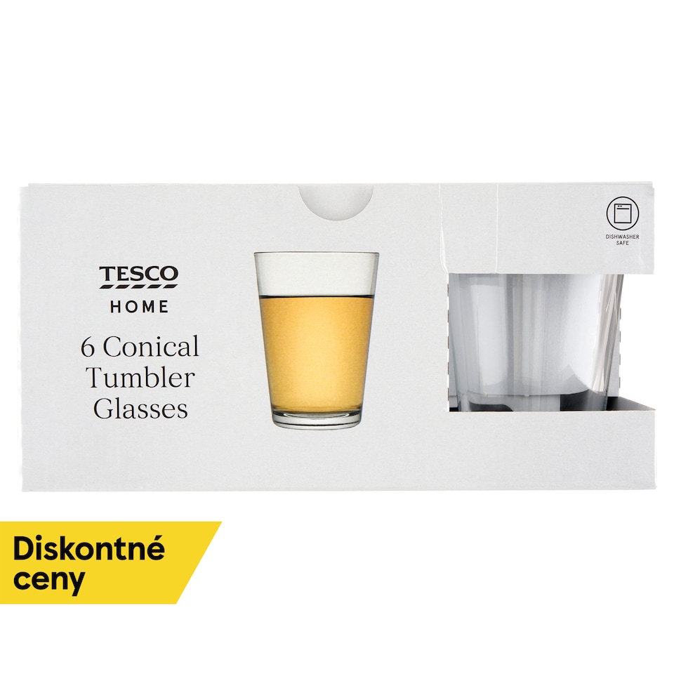 Tesco Home Pohár 300 ml 6 ks		