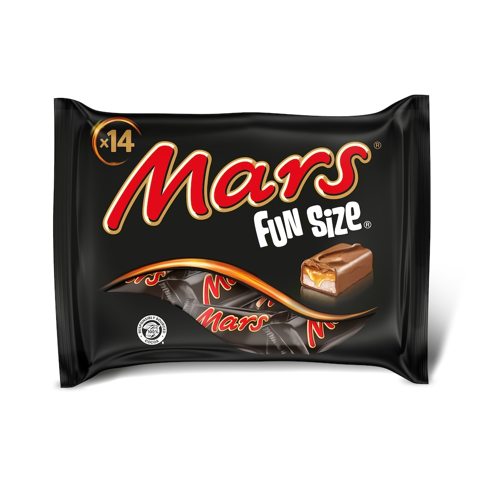 Mars 14 Funsize Milk Chocolate Bars 275g