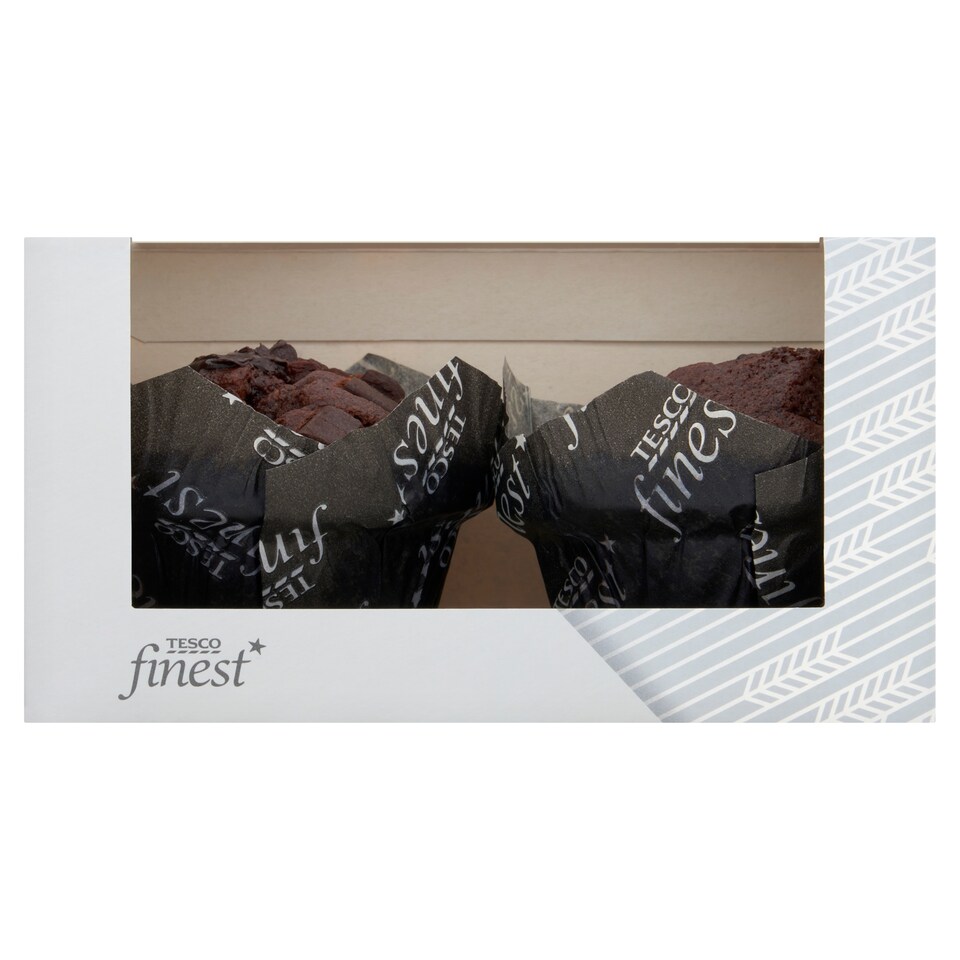 Tesco Finest Belgium Chocolate Muffin 2 pack