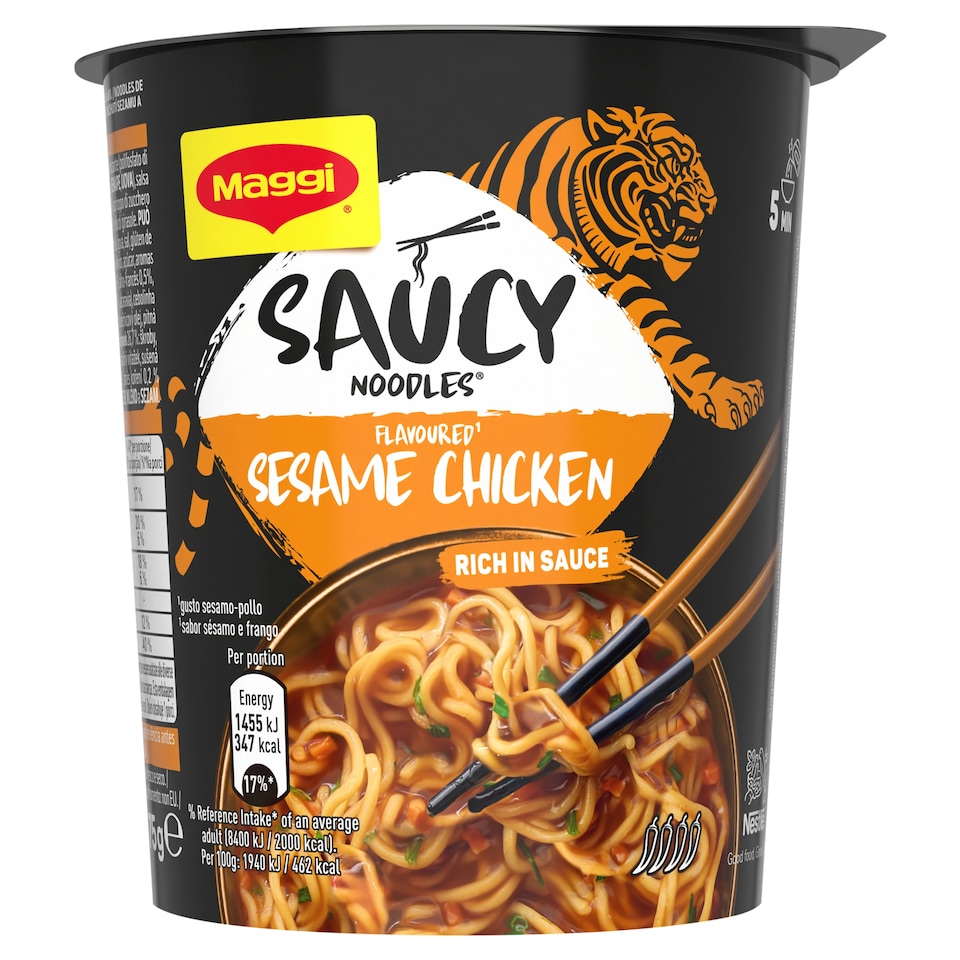 MAGGI Saucy Noodles with Chicken and Sesame Flavor 75g