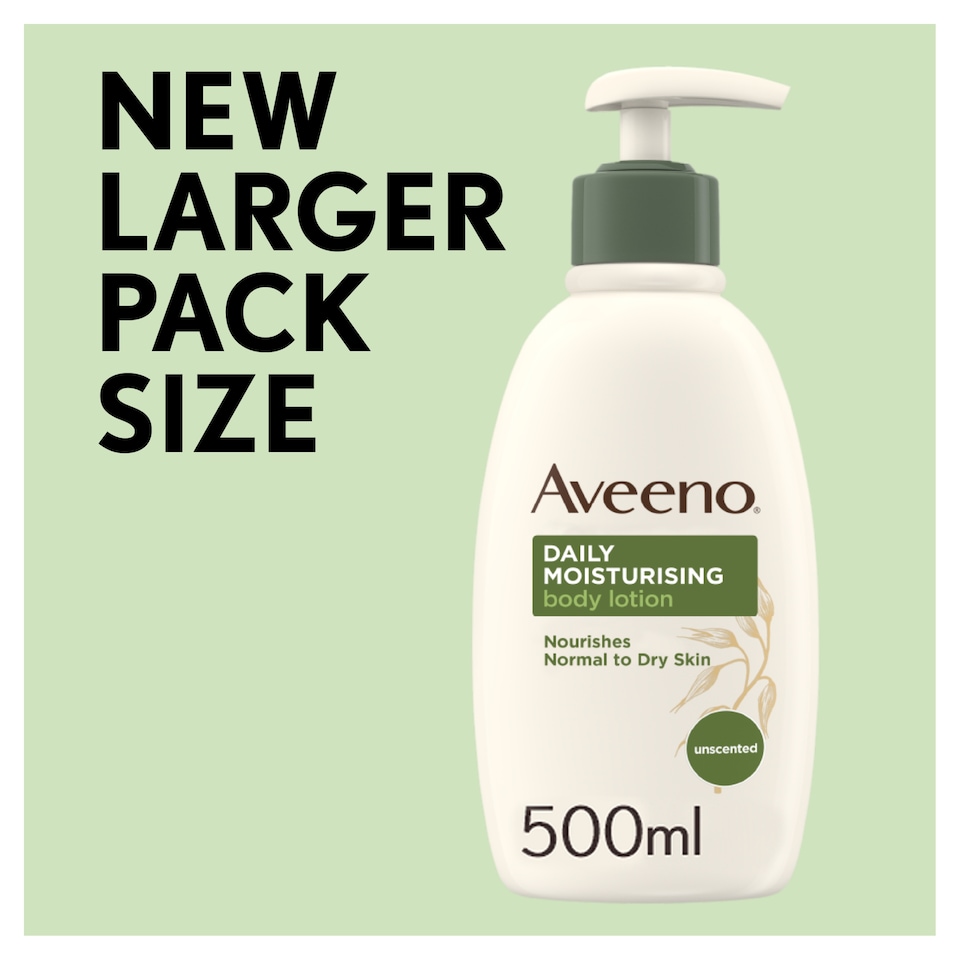 image 1 of Aveeno Daily Moisturising Body Lotion Moisturiser Sensitive Skin 500ml