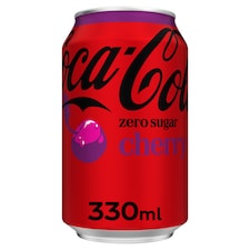 Coca-Cola Zero Sugar Soft Drink - Cherry 330ml