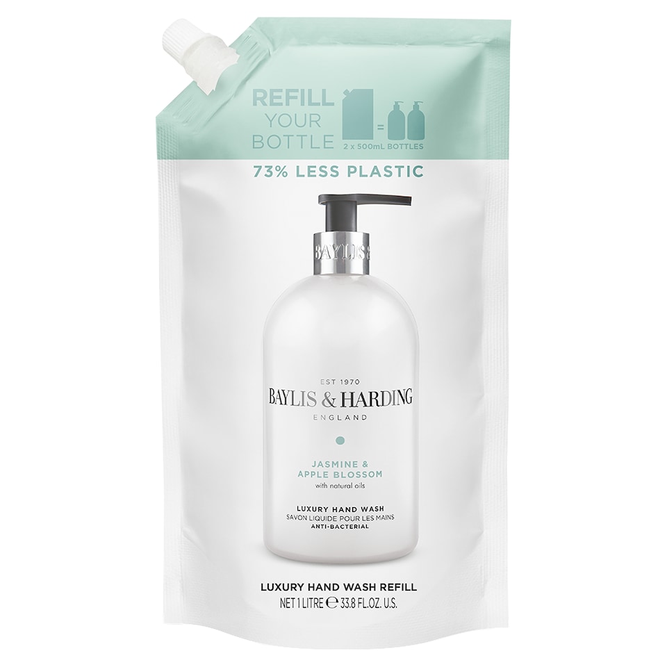 image 1 of Baylis & Harding Jasmine & Apple Blossom Handwash Refill 1 Litre