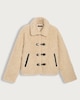 image 4 of The F&F Edit Borg Textured Toggle Fastening Cropped Jacket in Neutral