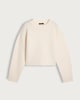 image 5 of The F&F Edit Crew Neck Cropped Jumper in Cream