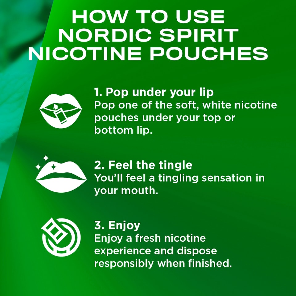 image 1 of Nordic Spirit Sweet Mint Tobacco Free Nicotine Pouches Extra Strong 20 Pack 11mg 14g