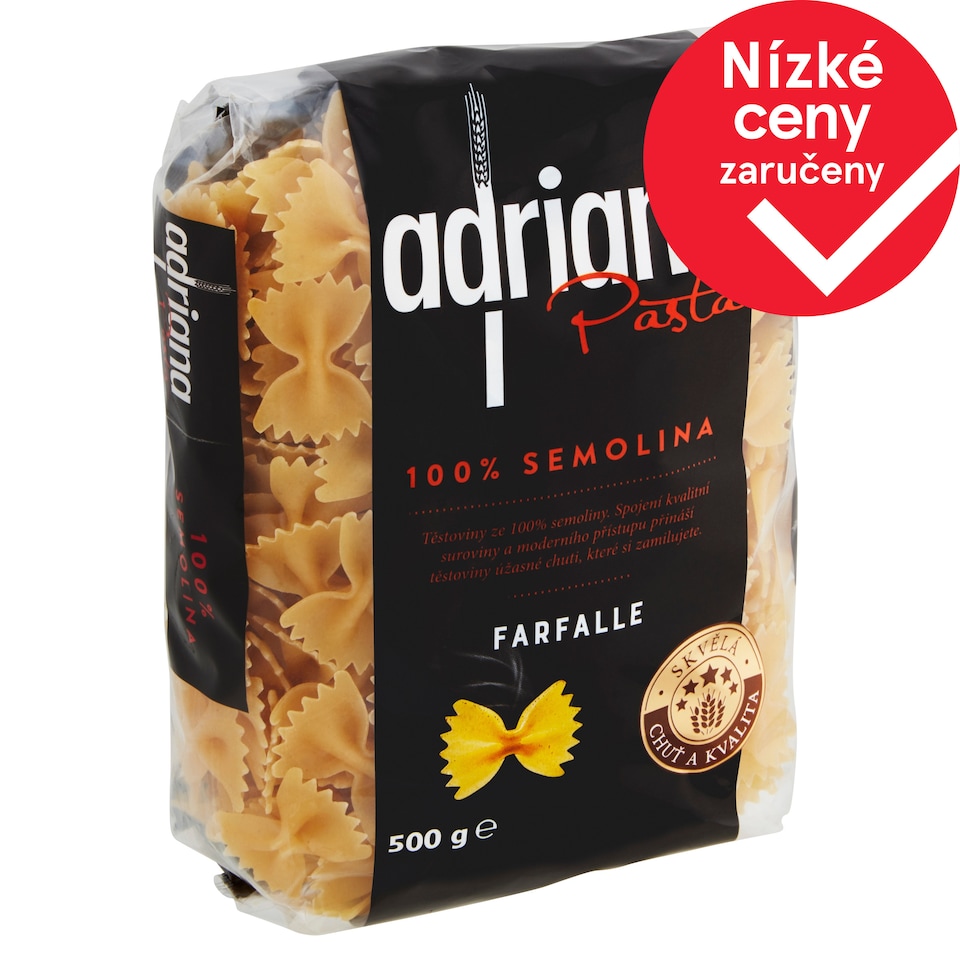 Adriana Pasta Farfalle těstoviny semolinové sušené 500g