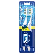 Oral-B Pulsar Toothbrush Medium 35 Twin Pack