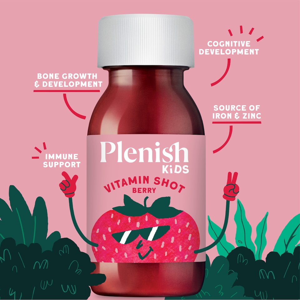image 1 of Plenish Kids Berry Vitamin Shots 4x60ml