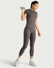 image 2 of F&F Active EVERYHOUR Short Sleeved T-Shirt  in Chocolate