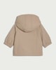 image 2 of F&F Baby Shower Resistant Hooded Raincoat in Stone