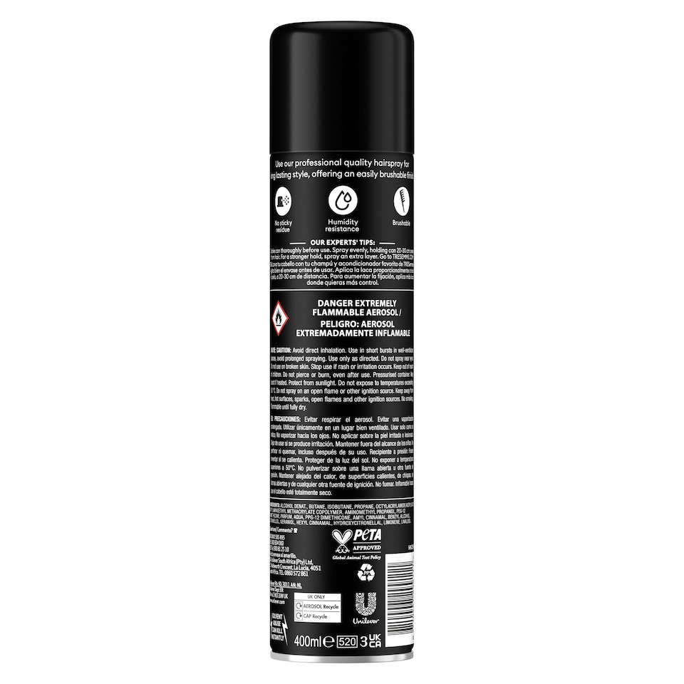 image 1 of Tresemme Firm Hold Hair Spray 400Ml