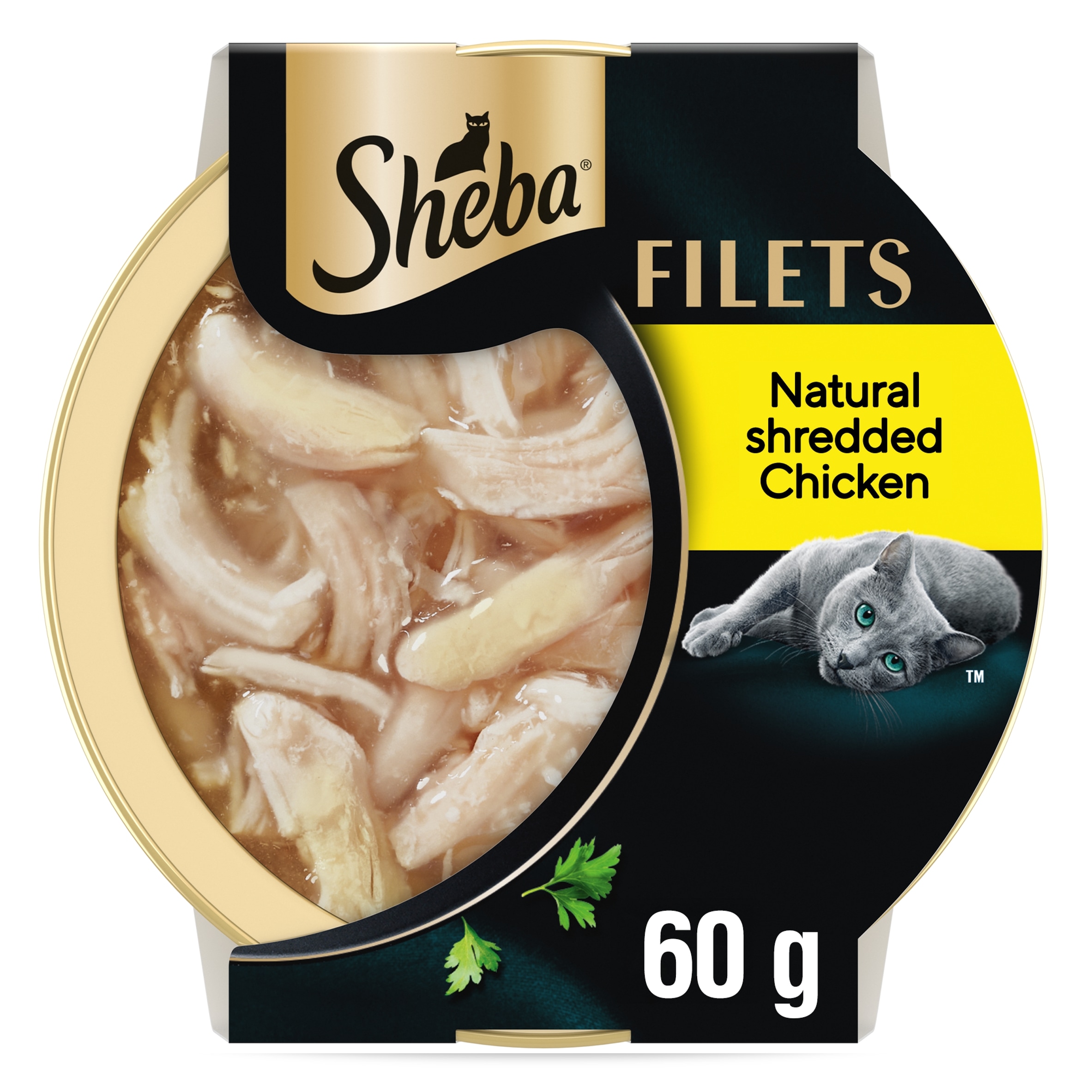 SHEBA Filets Adult Wet Cat Food Tray with Chicken in Gravy 60g