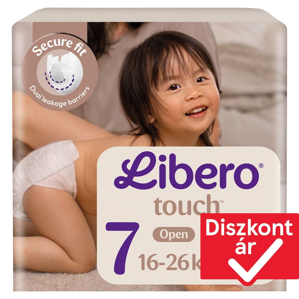 Libero Touch pelenka, méret: 7, 16-26 kg, 25 db  1. kép