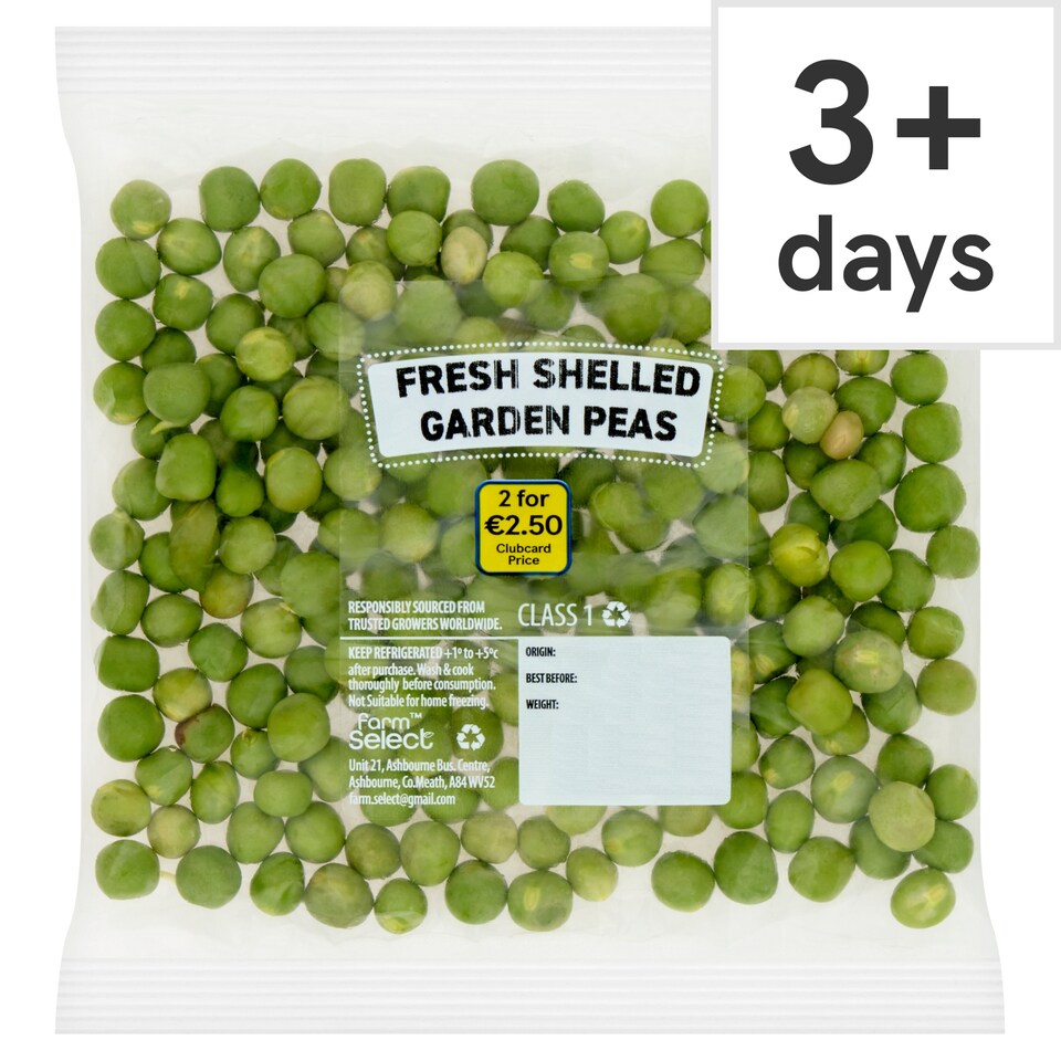 Farm Select Fresh Shelled Garden Peas 90g