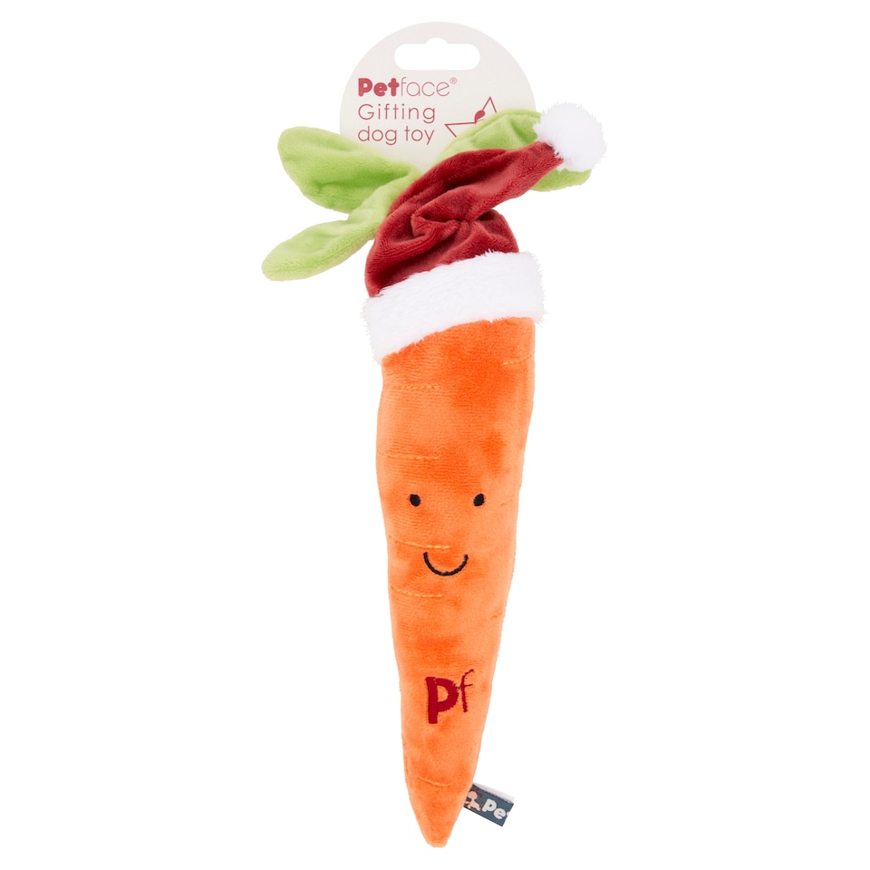 Carter Carrot Plush Christmas Dog Toy