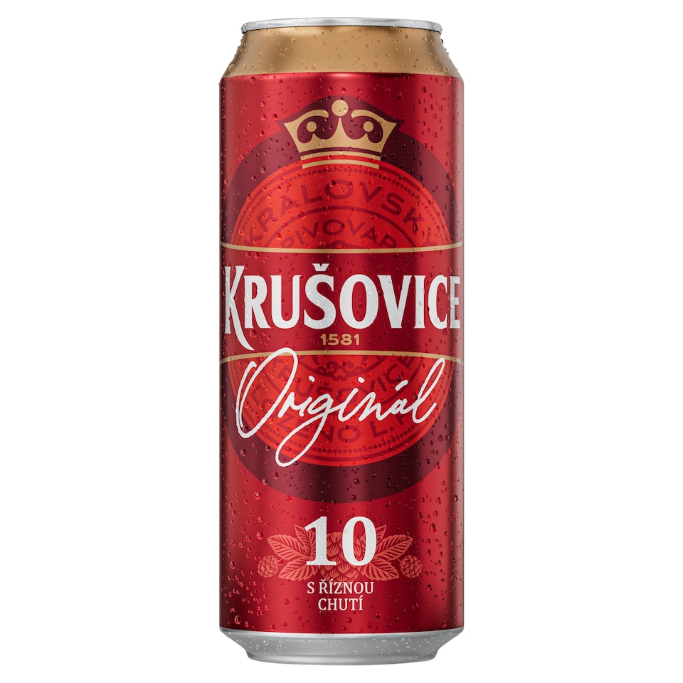 KRUŠOVICE KRÁLOVSKÝ ORIGINÁL 10 PIVO plechovka 0,5 l