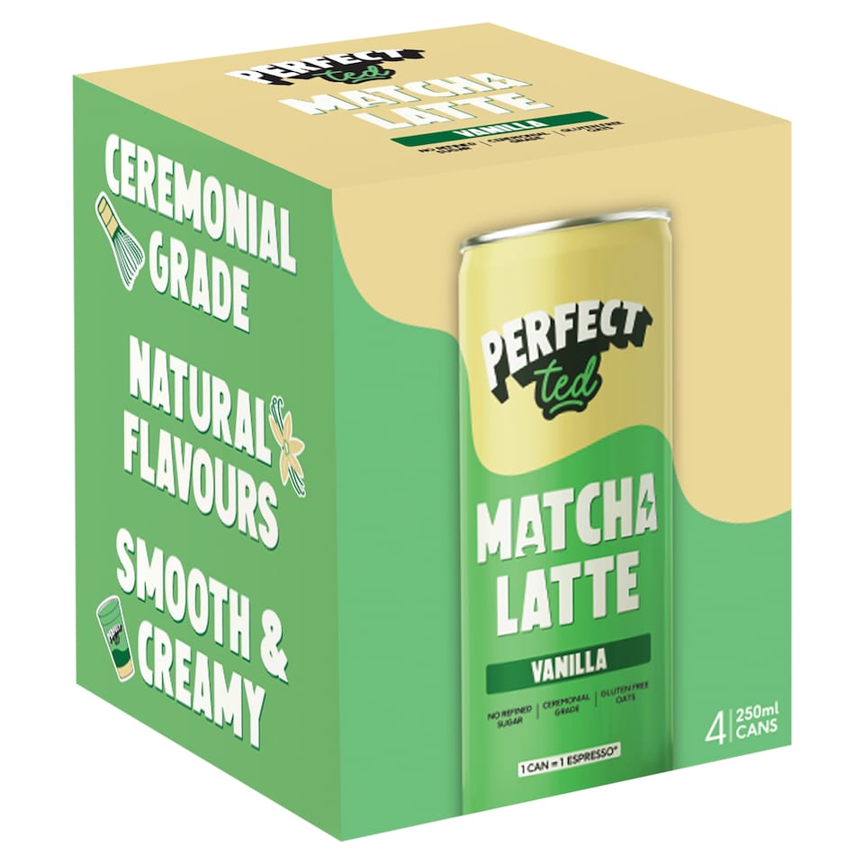 PerfectTed Matcha Latte Vanilla 4x250ml