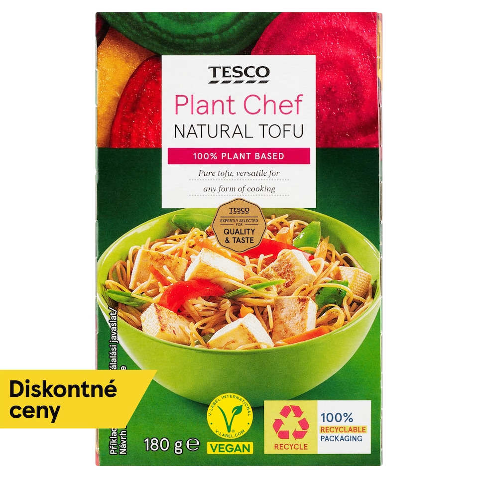 Tesco Plant Chef Natural Tofu 180 g