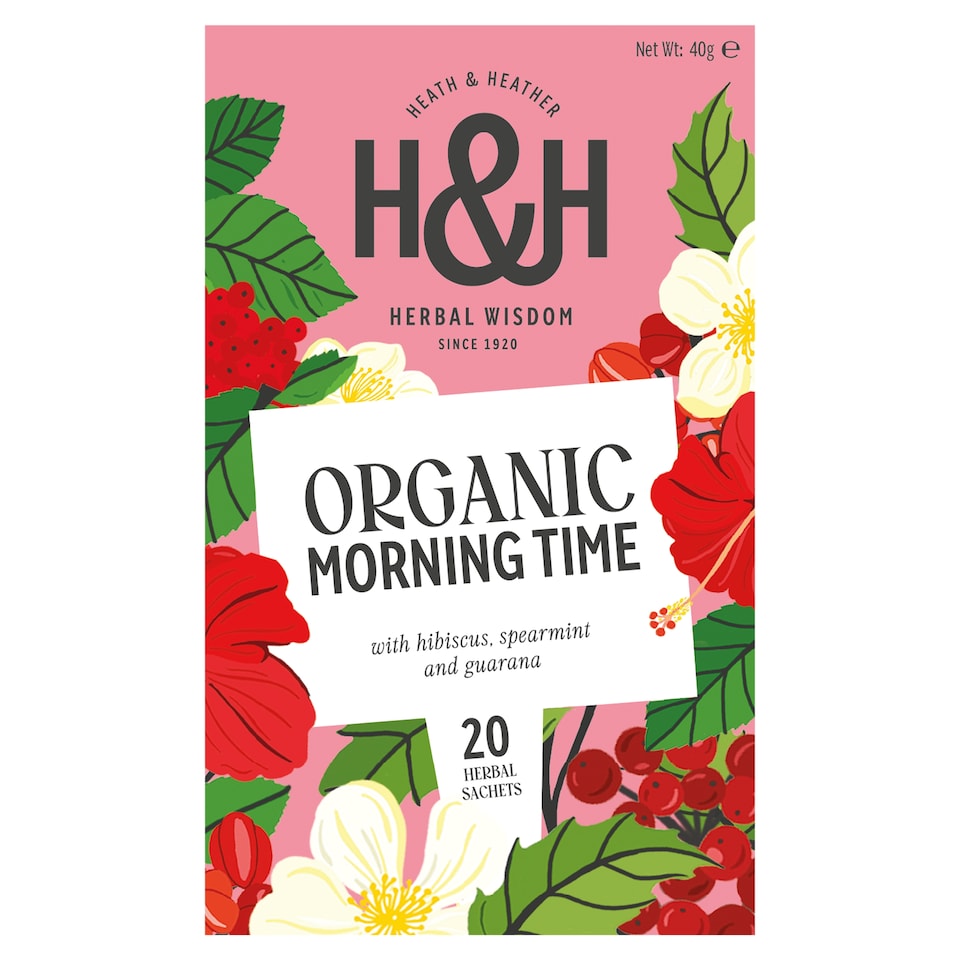 Heath And Heather Organic Bright Fruity Morning Time 40G