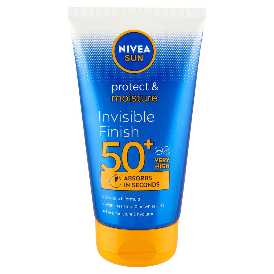 NIVEA SUN Protect & Moisture Invisible Finish naptej FF50+ 150 ml