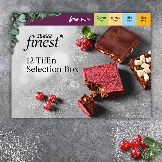 Tesco Finest Free From 12 Tiffin Selection Box Tesco Groceries