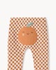 image 4 of F&F Baby Cotton Rich Pumpkin Sweatshirt and Leggings Set in Brick