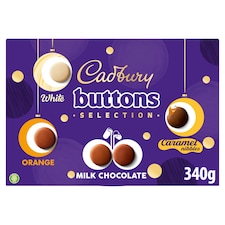 Cadbury Chocolate Buttons Mixed Selection Box 340g