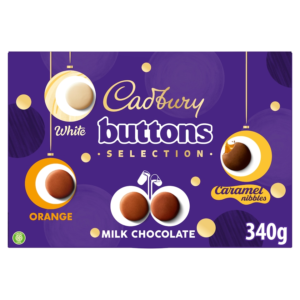 Cadbury Chocolate Buttons Mixed Selection Box 340g