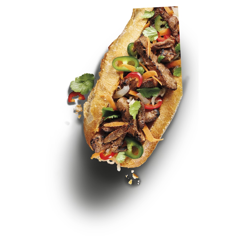 image 1 of Squeaky Bean Chargrilled Steak Strips 120G
