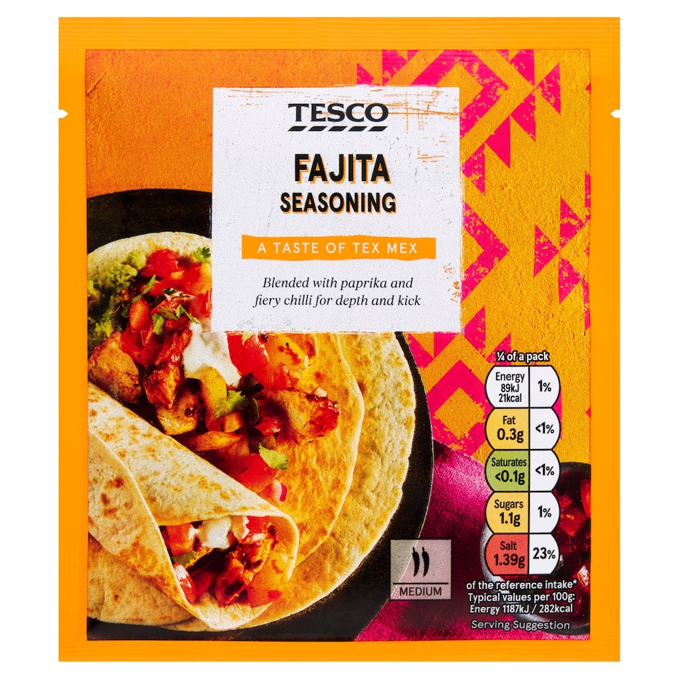 Tesco Fajita Seasoning 30G