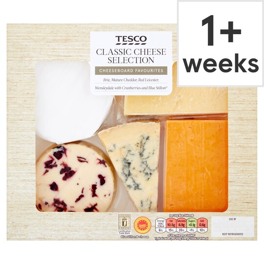 Tesco 5 Cheese Selection Pack 500G Tesco Groceries