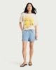 image 2 of F&F Pure Cotton Lemontini Summer Print T-Shirt in Cream