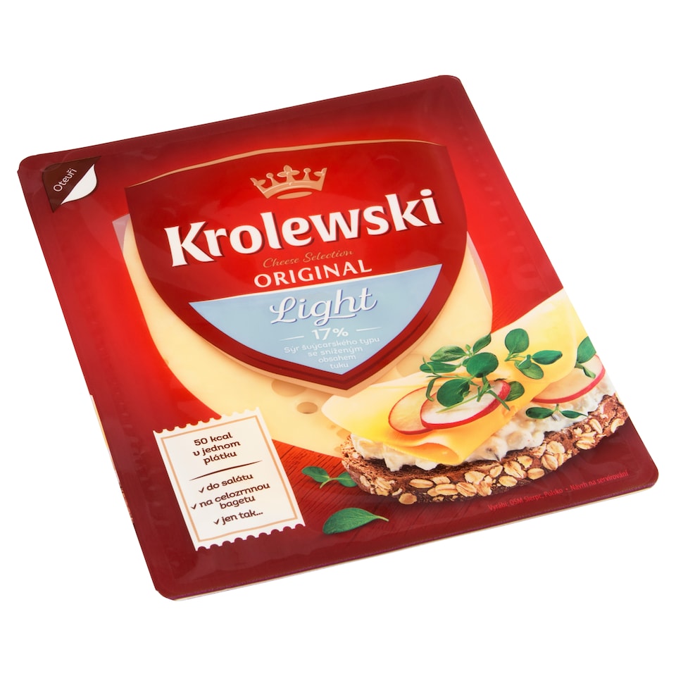 Krolewski Light 17% Swiss-Type Cheese 100g