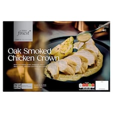 Tesco Finest Chef's Collection Cold smoked Chicken crown with hispi cabbage and chicken & white wine sauce 1100g