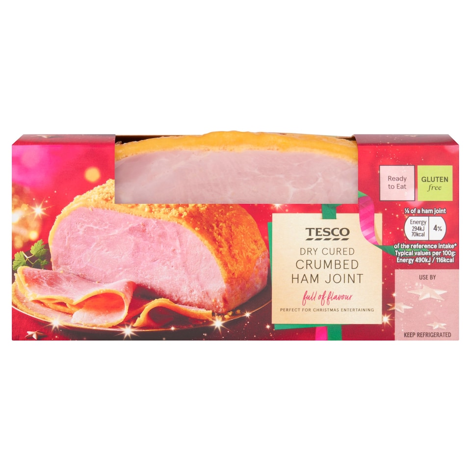 Tesco Crumbed Ham Joint 500G Tesco Groceries